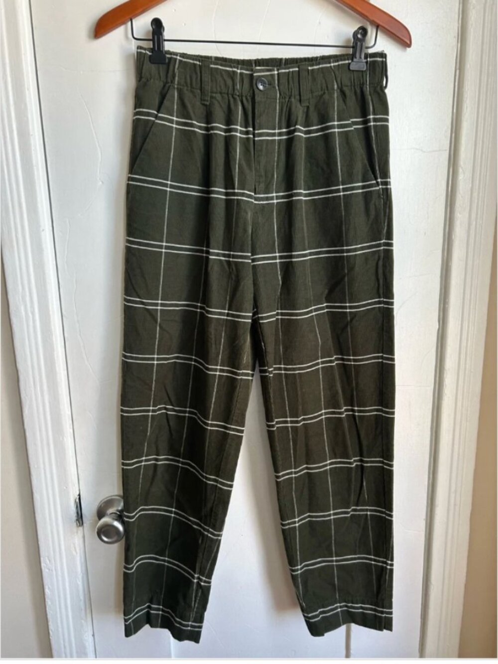 Madewell Olive Green Corduroy Pants - Petite Small
